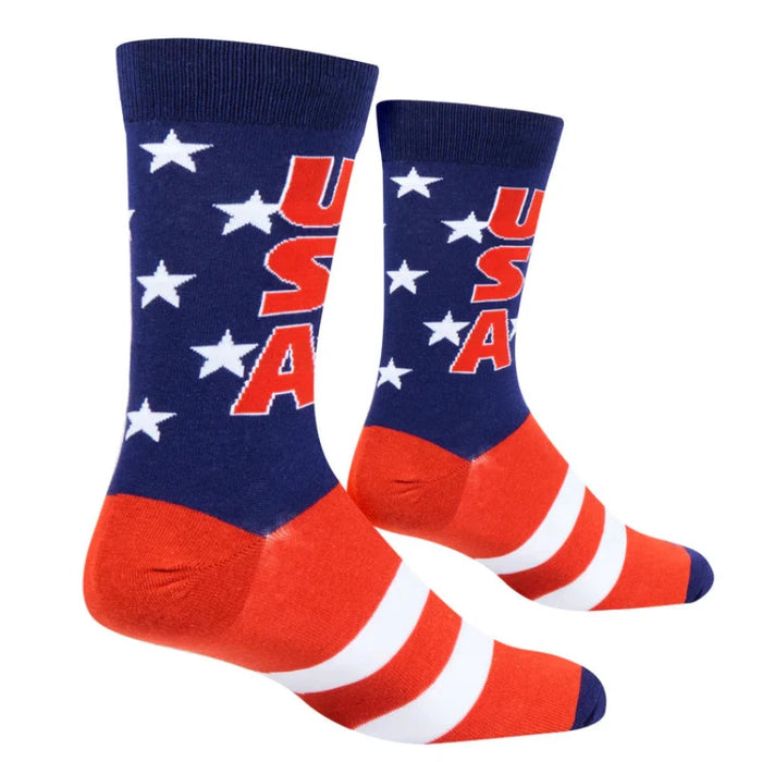 USA Stars Men's Crew Socks