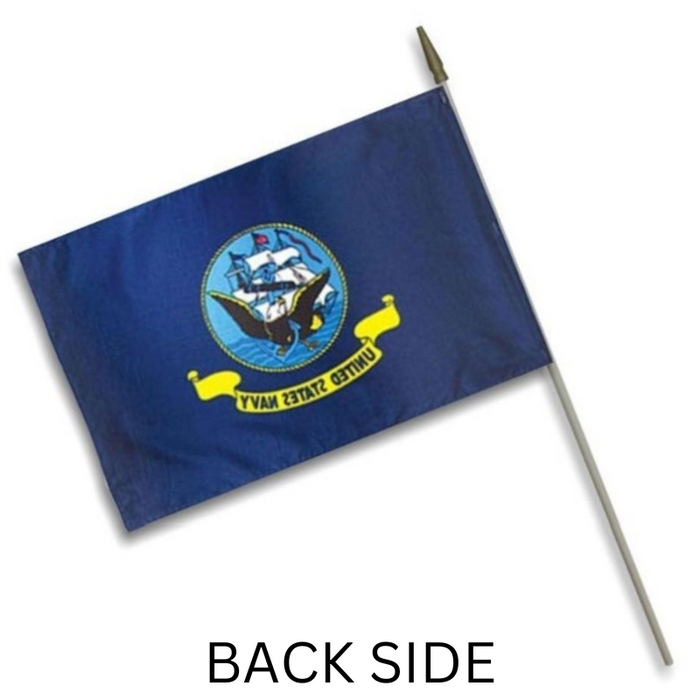 12x18" US Navy Logo Stick Flag