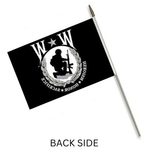 12"x18" Wounded Warrior Stick Flag