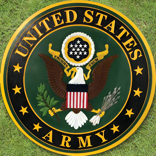 US Army Emblem Stepping Stone