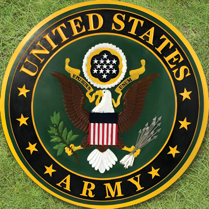 US Army Emblem Stepping Stone