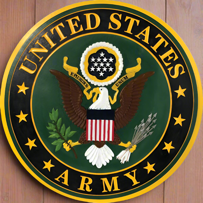 US Army Emblem Stepping Stone