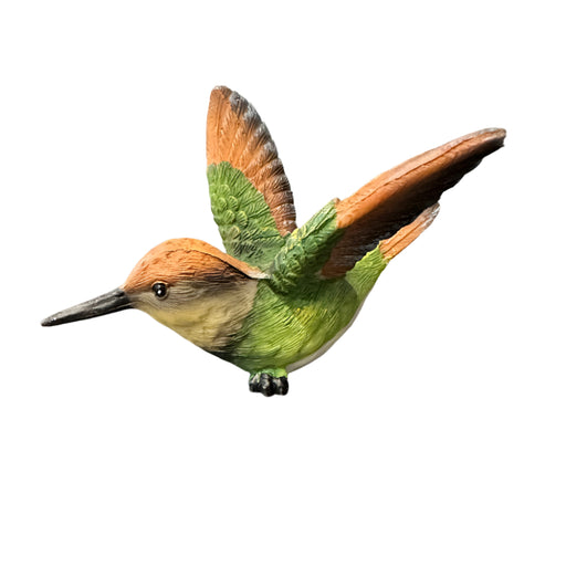 Hummingbird w/ Green Belly Resin Figurine