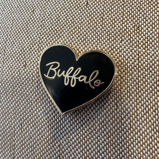 Buffalo, NY Heart Shaped Lapel Pin