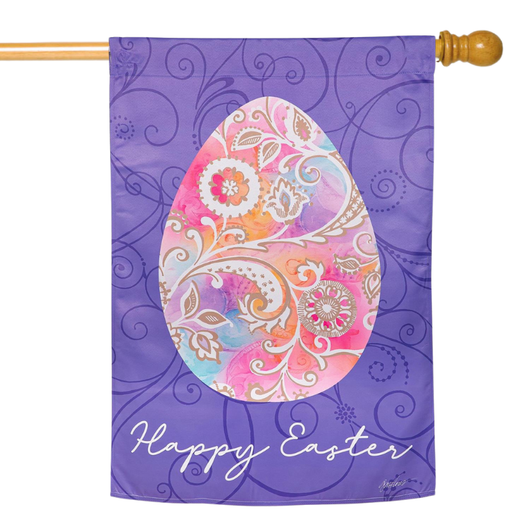 Rainbow Egg Suede Banner Flag