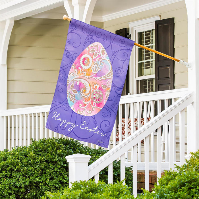 Rainbow Egg Suede Banner Flag