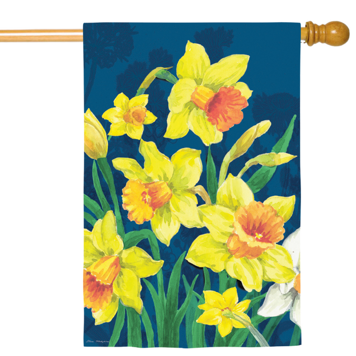 Daffodils Suede Banner Flag
