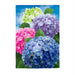 Multicolor Hydrangeas Suede Banner Flag