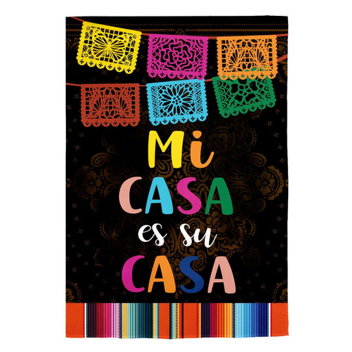 Mi Casa Es Su Casa Suede Banner Flag
