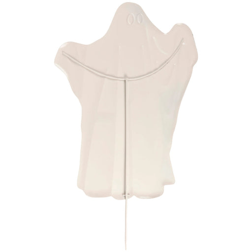 watercolor look ghost lawn decoration with a stake to go right into the ground