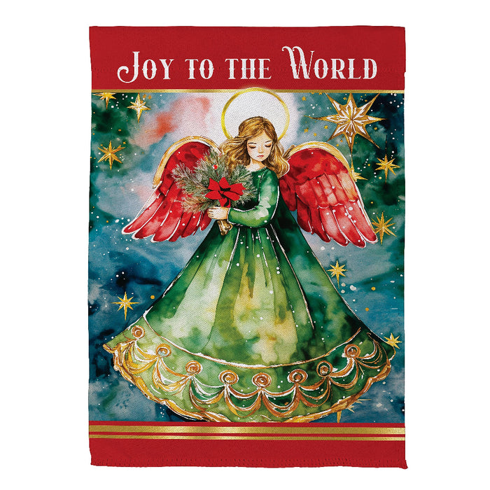 Joy To the World Angel Decorative Flag