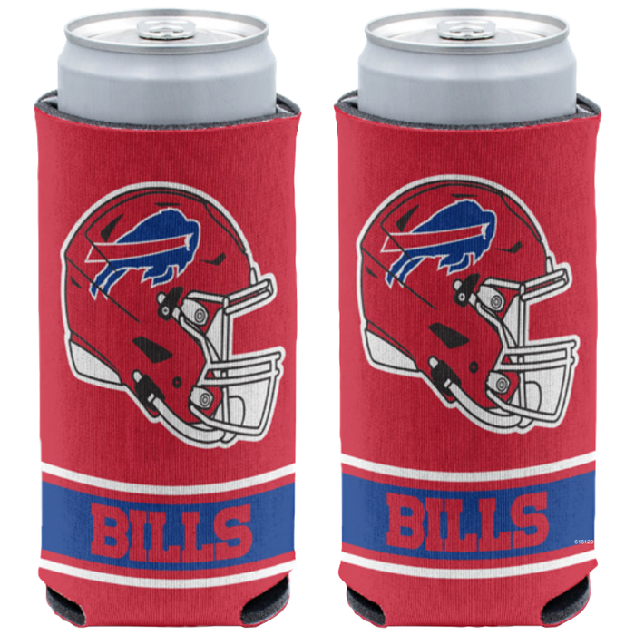 Buffalo Bills Red Helmet Slim Can Cooler
