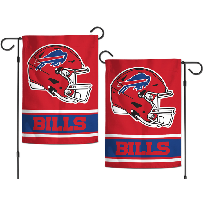 Buffalo Bills Red Helmet Garden Flag