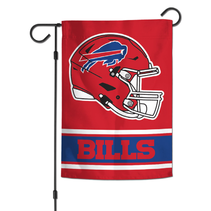 Buffalo Bills Red Helmet Garden Flag