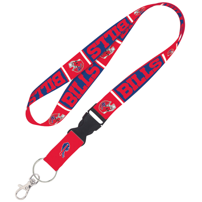 Buffalo Bills Red Helmet Lanyard w/ Detachable Buckle