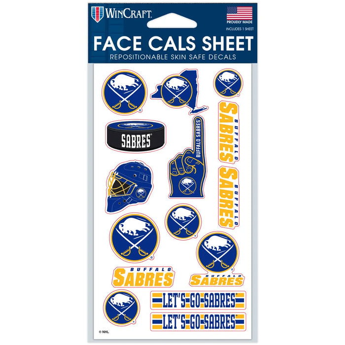 Buffalo Sabres Multi Style Face Decal Pack