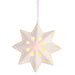 4" Porcelain Star LED Light-Up Ornament