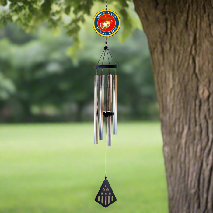 36" US Marine Corps Logo Wind Chime