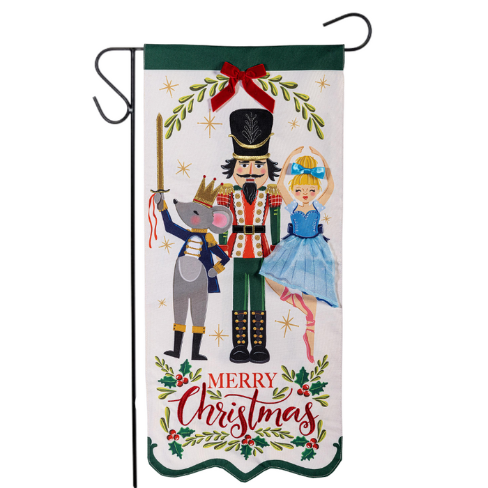 Nutcracker Christmas Long XL Garden Flag