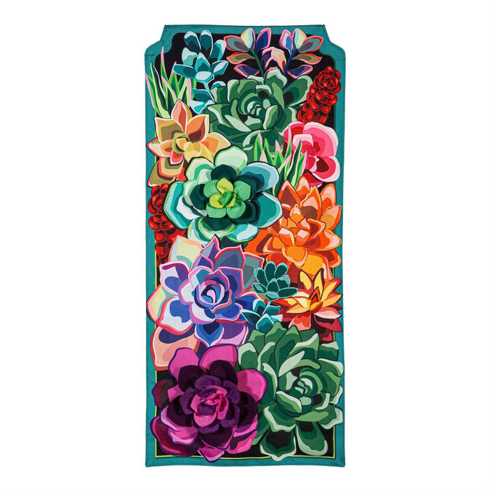 Summer Succulents Long XL Garden Flag