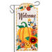 Fall Floral Pumpkin Long XL Garden Flag