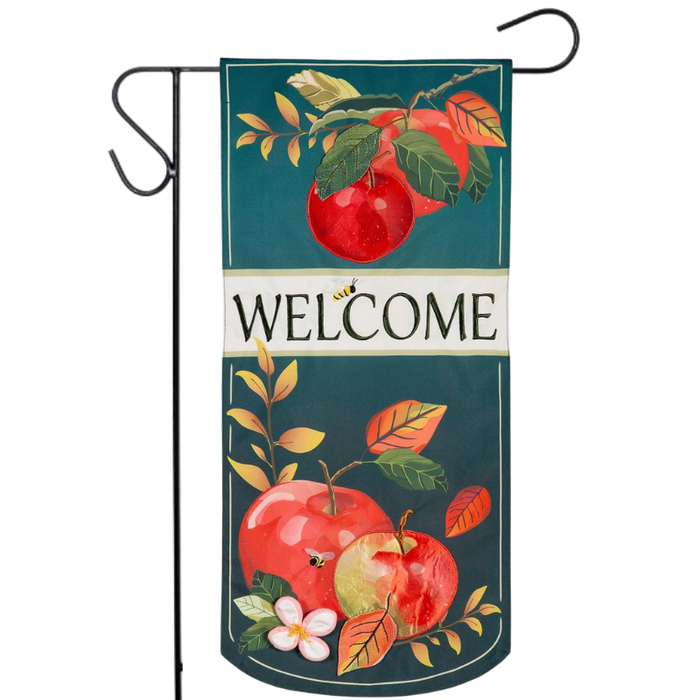 Apple Orchard Welcome Long XL Garden Flag