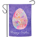 Rainbow Egg Suede Garden Flag
