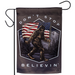 Don't Stop Believin' Bigfoot Garden Flag
