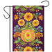 Fall Flower & Pumpkin Patterns Garden Flag