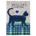 Beclaws I Love You Burlap Garden Flag