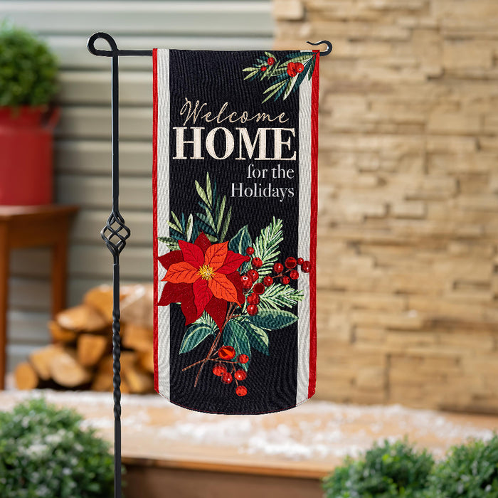 Home for the Holidays Long XL Garden Flag
