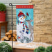 Woodland Snowman Long XL Garden Flag
