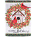 Home for the Holidays Cardinal Banner Flag