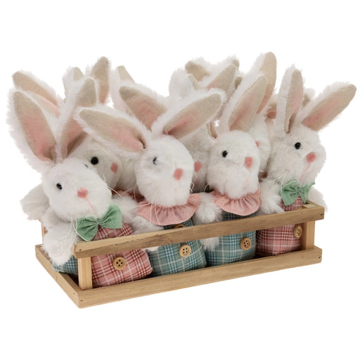 Plaid Bunny Plush Ornament