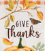 Give Thanks Pumpkins Long XL Garden Flag