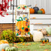 Fall Floral Pumpkin Long XL Garden Flag