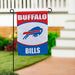 Buffalo Bills White Suede Garden Flag