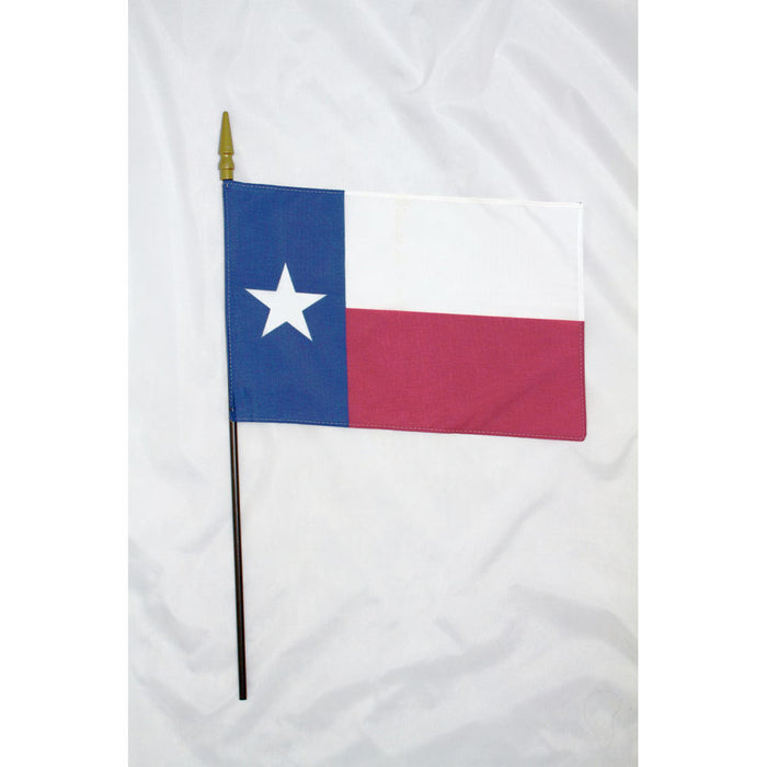 8x12" Texas Stick Flag - Made in USA
