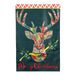 Patterned Reindeer Applique Decorative Flag