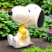 Snoopy and Woodstock Garden Statue