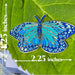 Blue Morpho Butterfly Enamel Lapel Pin