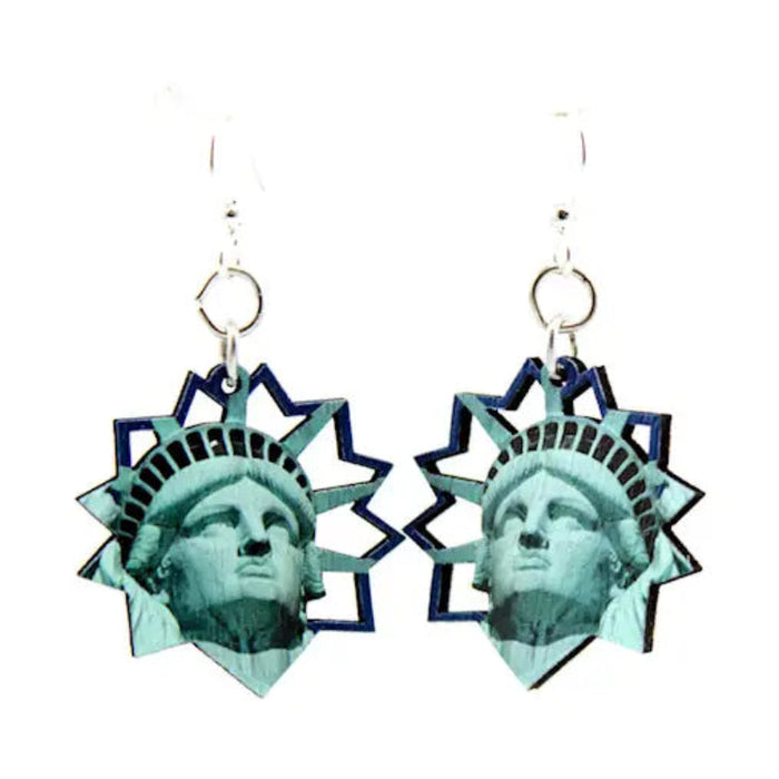 Statue of Liberty Wood Earrings