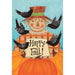 Happy Fall Scarecrow Banner Flag