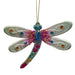 Acrylic Bedazzled Dragonfly Ornament - Blue Wings
