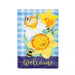 Daffodils & Bees Applique Banner Flag