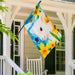 Lamb in Daffodil Field Applique Banner Flag