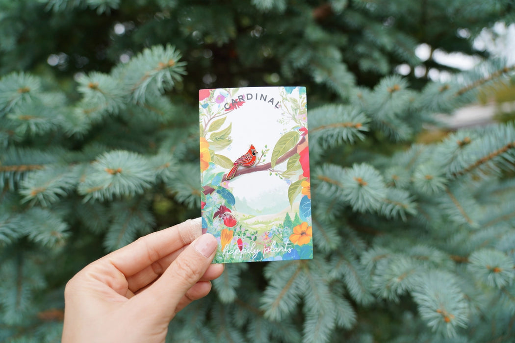 Red Cardinal Enamel Lapel Pin