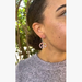 Blossom Peace Sign Wood Earrings