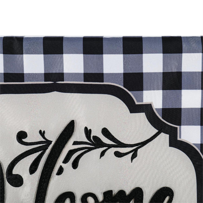 Classic Welcome to Our Home Applique Garden Flag