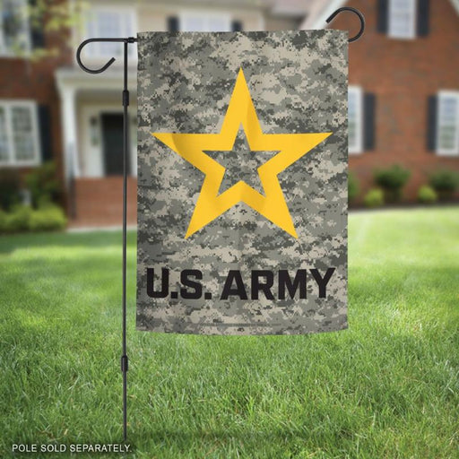 US Army Star Camo Garden Flag